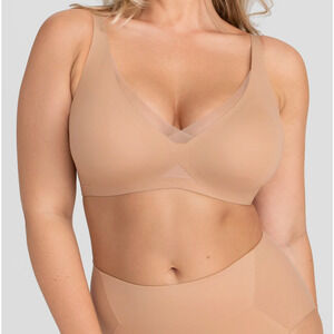 Honeylove Crossover Bra Sand 1X 40C/D EUC